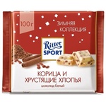 Шоколад Ritter Sport белый корица и хлопья