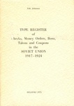 Книга "Type register of checks, money orders, bons, talon" Johanson Erik