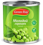 Горошек зеленый консервированный "Green Ray"
