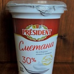 Сметана President 30% фото 1 