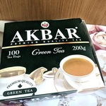 Чай  Akbar зеленый байховый китайский 100 пакетов фото 1 