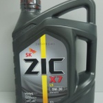 Моторное масло ZIC X7 LS 5W30 4л синтетическое фото 1 