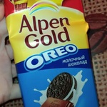 Шоколад Alpen Gold OREO молочный шоколад фото 1 