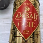 Akbar Gold черный листовой в жестяной банке, 225 г фото 2 