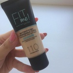 Тональный крем Maybellin Fit Me #105 светло-бежевый тон фото 1 