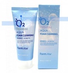 Пенка для умывания FarmStay O2 premium AQUA foam cleansing
