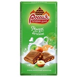 Шоколад Россия Фундук и Печенье молочный шоколад