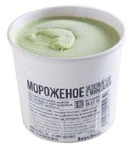 Мороженое ВкусВилл зелёный чай с миндалём