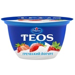 Йогурт Савушкин продукт «TEOS» греческий «Клубника