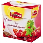 Чай Lipton black Strawberry Mint