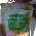 Детская кашка Heinz цельнозерновая пшеничная фото 1 