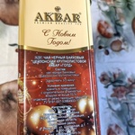 Akbar Gold Новогодний крупнолистовой банка 150 г фото 1 