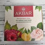 Зеленый чай Akbar Малиновая роза, 100 пак фото 1 