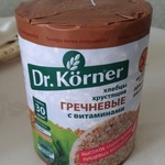 Хлебцы Dr. Korner хрустящие гречневые с витаминами фото 1 