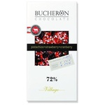 Шоколад BUCHERON клюква, клубника и фисташки 72% к