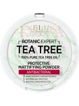 Матирующая антибактериальная пудра для лица Evelinе Botanic Expert Tea Tree 100%