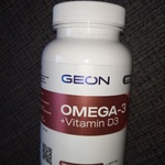 Омега жирные кислоты GEON OMEGA 3 + D3 120 капсул фото 3 