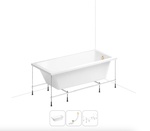 Wellsee Акриловая ванна 3 в 1 FreeDom 202010537