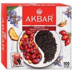 Чай черный Akbar "Яблоко и Шиповник" 100 конв