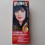 Краска для волос Florex супер тон 1.6 иссине-черный фото 1 