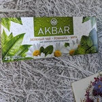 Чай зеленый Akbar "Ромашка и Мята", 25 пак фото 1 