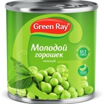 Горошек зеленый консервированный "Green Ray" фото 2 