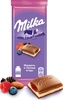 Шоколад Milka с двухслойной начинкой Миндаль и Лес