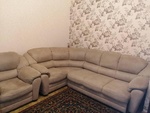 Угловой диван с тумбой и кресло Берг Home Collection