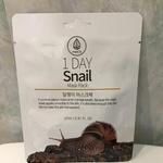 Тканевая маска для лица Med B 1 day snail mask pack фото 1 